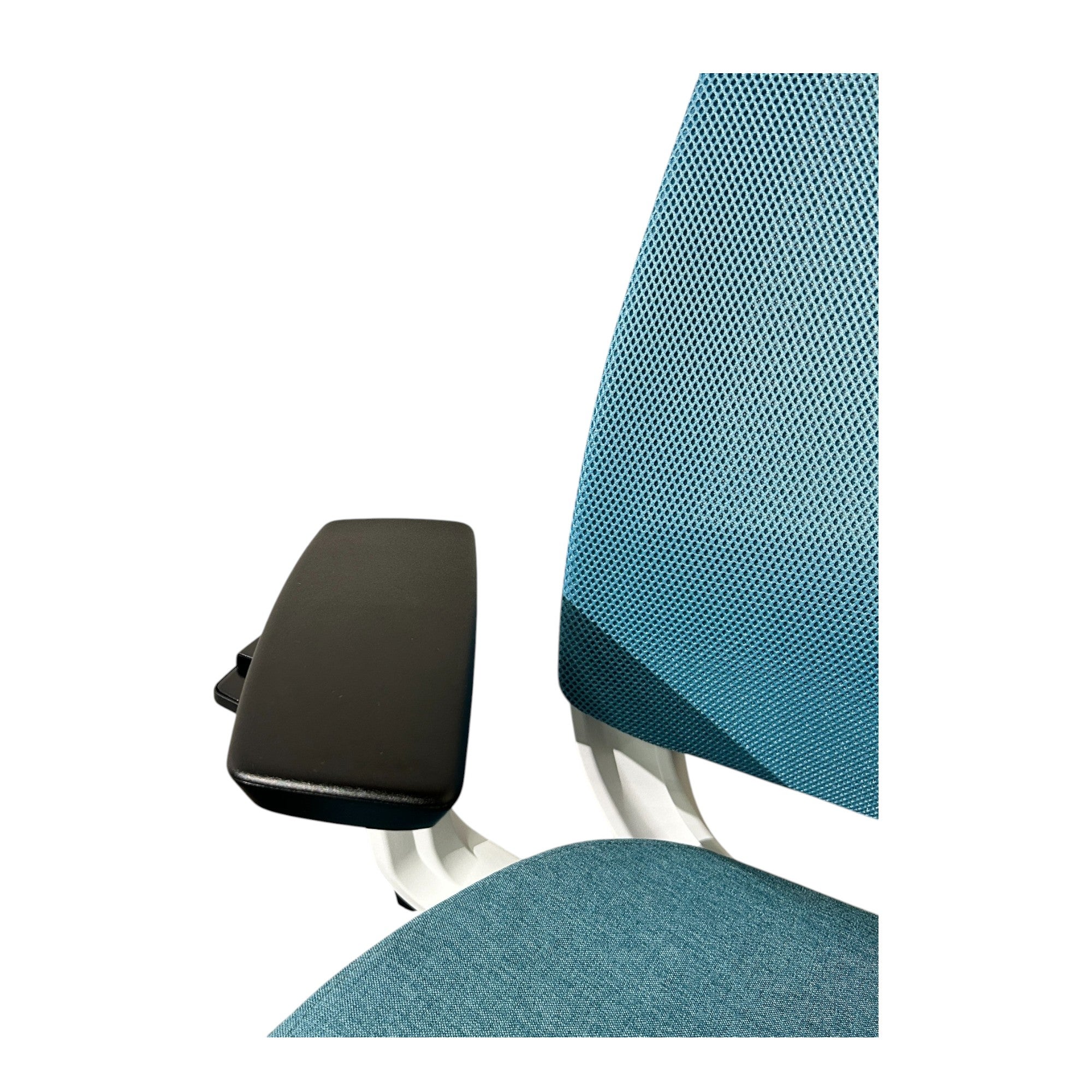 [レンタル] Steelcase オフィスチェア Series2 ハイバック 可動肘 ランバーサポート ラグーン ホワイト 436AIR3DSA - 9