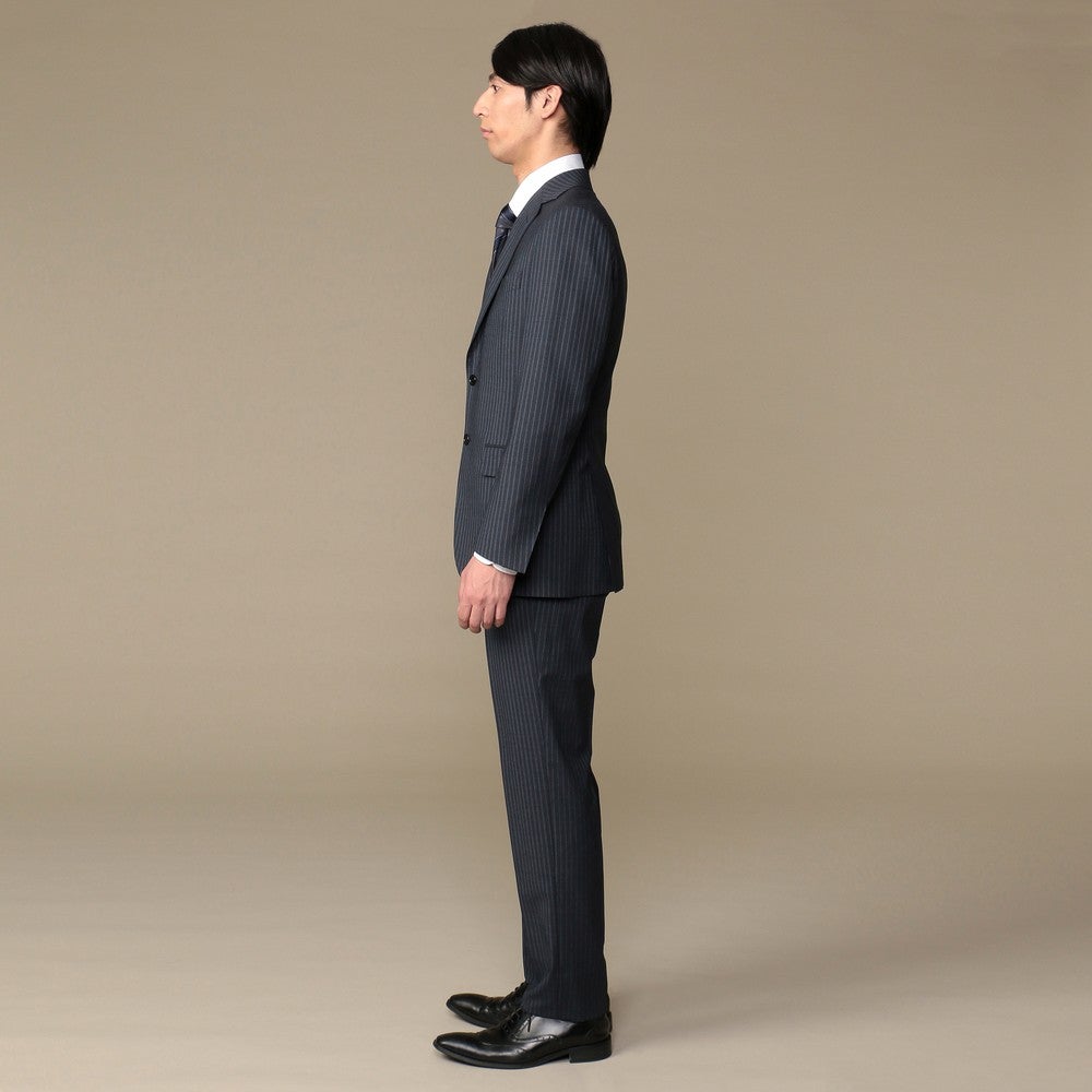 [レンタル] シップス ストライプ メンズスーツ2点セット(ジャケット+パンツ) ネイビーの宅配レンタル - 2