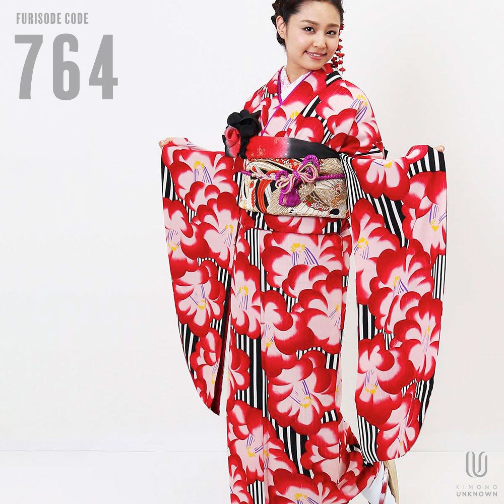 [レンタル] 【対応身長148-168cm】レンタル振袖フルセット-764