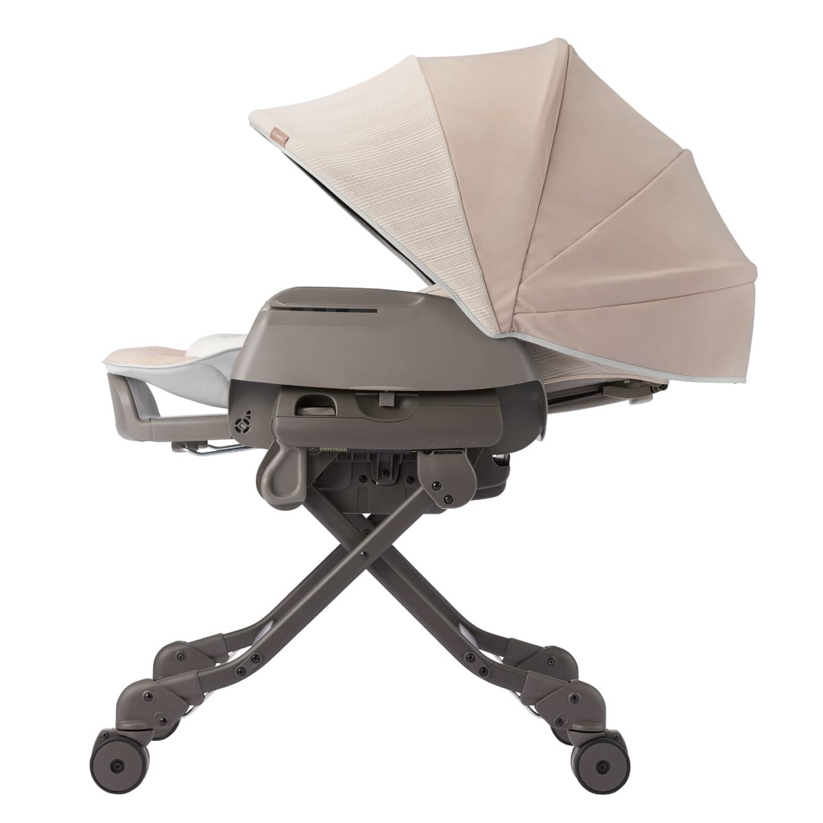 [レンタル] コンビ ネムリラ AUTO SWING BEDi Long スリープシェル EG+ ミルキーベージュ ベビーラック/ハイローチェア - 3