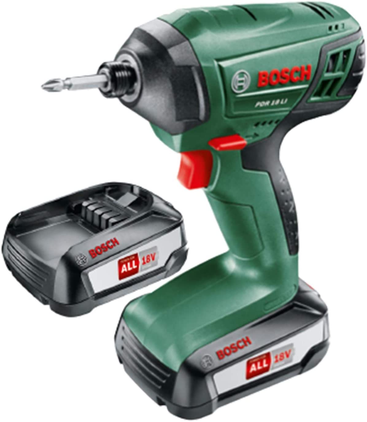 [レンタル] ボッシュ(BOSCH) 18Vバッテリーインパクトドライバー(1.5Ahバッテリー2個付き) IPD218 - 1