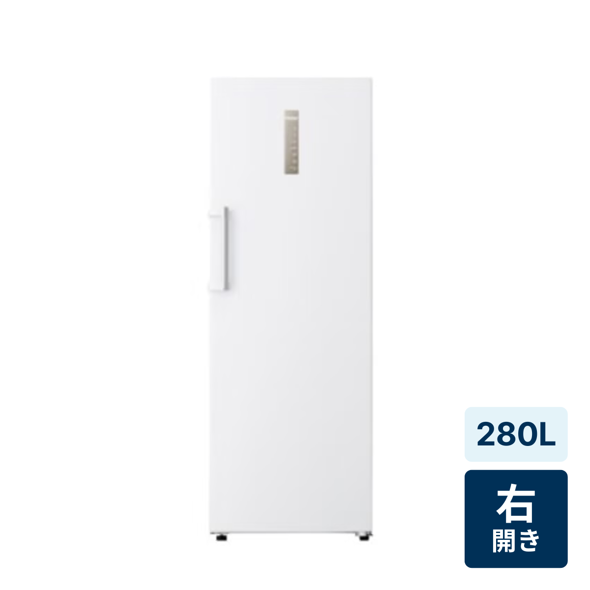 [レンタル] [280L][右開き]ハイアール 前開き式冷凍庫 JF-NUF280CR ホワイト