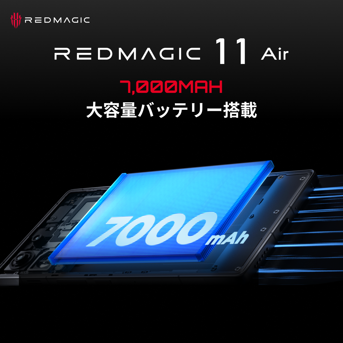 [レンタル] レッドマジック REDMAGIC 11 Air 16GB+512GB ゲーミングスマートフォン - 13