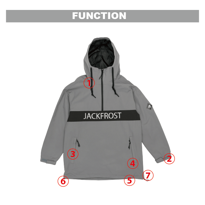 [レンタル] 【Sサイズ】オンヨネ(ONYONE) 男女兼用 スノーボードウェア 上下セット WIDE JACKET JFJ96100 GRAY / WIDE PANTS JFP96150 GRAYの宅配レンタル - 6