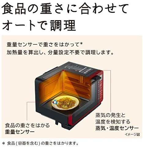 [レンタル] [22L]日立 ヘルシーシェフ MRO-S7Y(R) オーブンレンジ レッド - 3