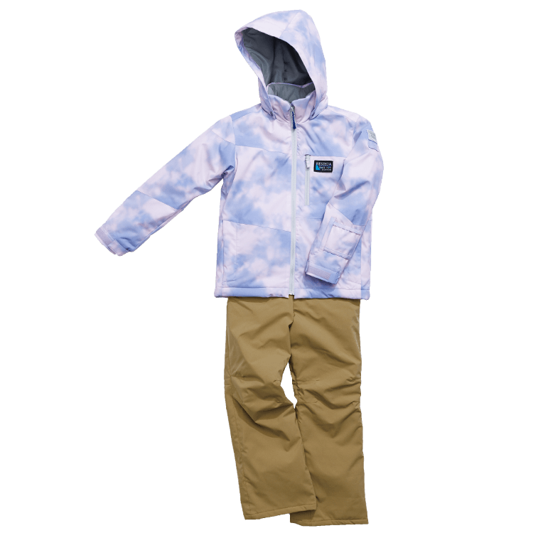 [レンタル] オンヨネ(ONYONE) キッズ スキー・スノボウェア 上下セット パープル×ベージュ (130cm～160cm)の宅配レンタル - 2