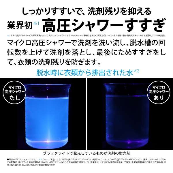 [レンタル] SHARP (シャープ)【左開き】 ES-X11B-TL 洗濯11kg/乾燥6kg ドラム式洗濯乾燥機 リッチブラウン - 7