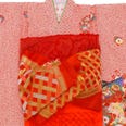 [レンタル] 七五三/節句 着物セット 7歳女の子 豪華帯 色彩豊か花々の宅配レンタル