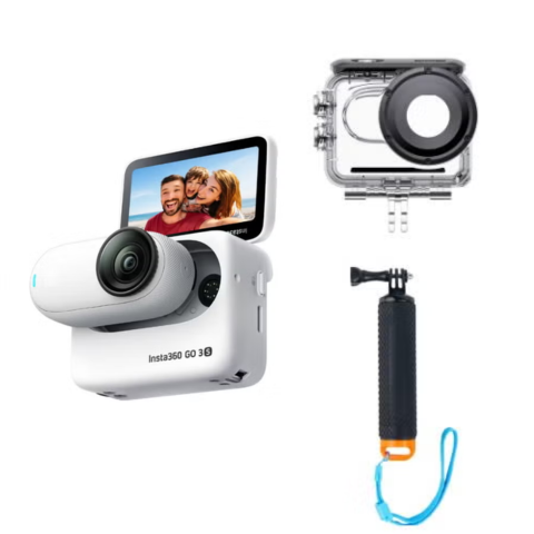 [レンタル] Insta360 GO 3S 128GB アクションカメラ 潜水セット ホワイト