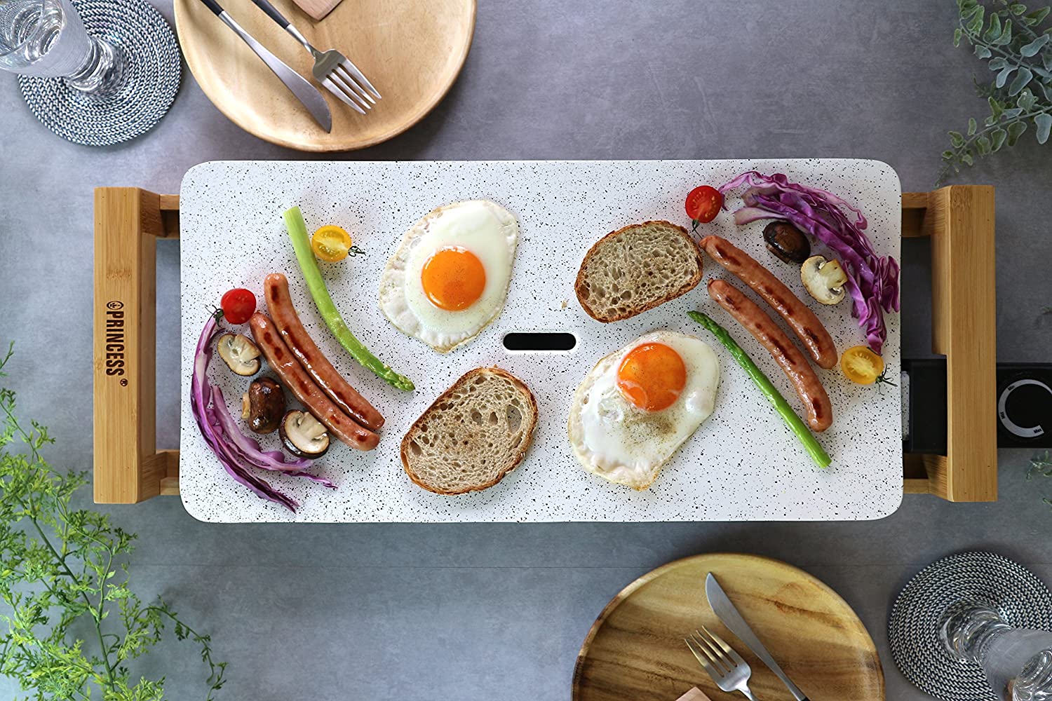 [レンタル] PRINCESS ホットプレート Table Grill Stone ホワイト - 2