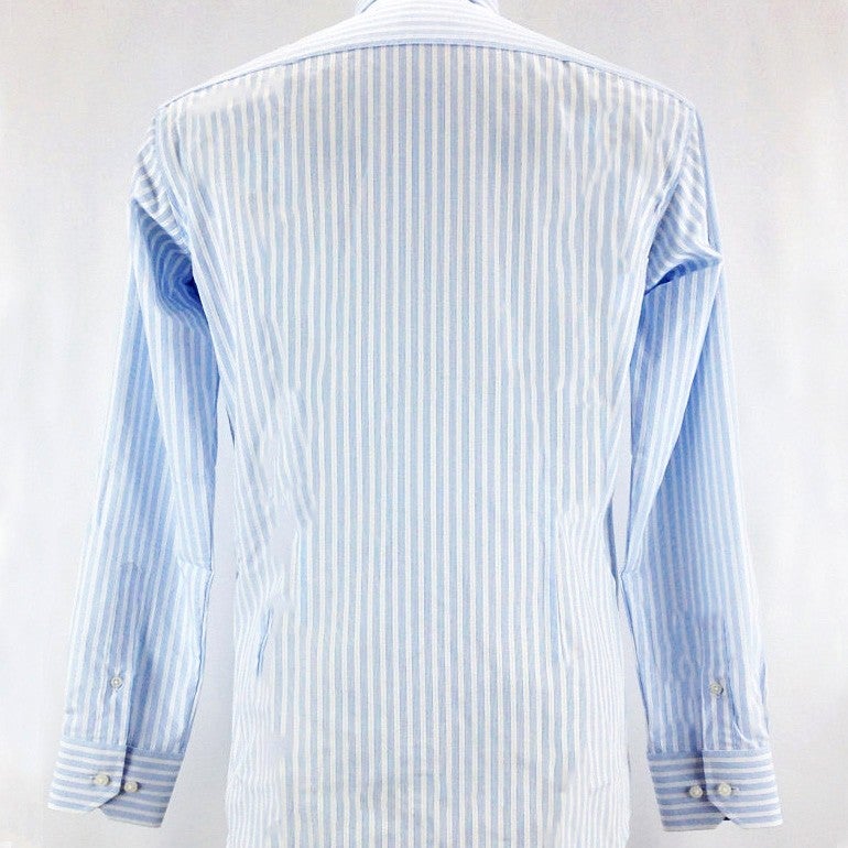 [レンタル] アダム＆イブ メンズワイシャツ 長袖 ブルー ロンドンストライプ (Mサイズ / Lサイズ / LLサイズ)の宅配レンタル - 4