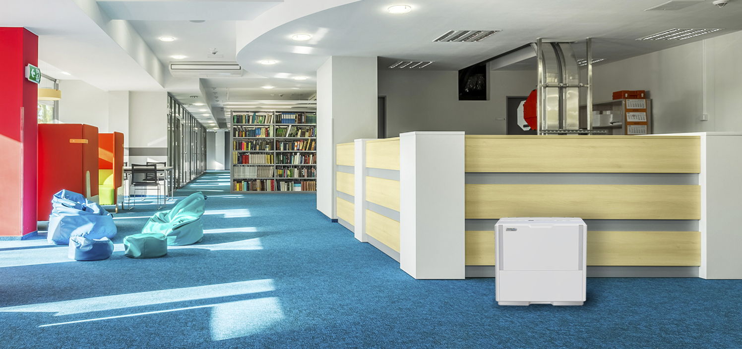 ダイニチ プラス(Dainichi Plus) ハイブリッド式加湿器 HD-PN246（木造40畳/プレハブ67畳） 図書館・公共施設での設置イメージ - 8