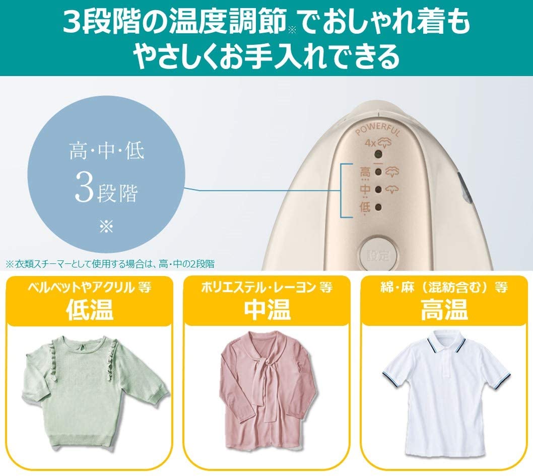 [レンタル] Panasonic 衣類スチーマー 360°スチーム 大容量タイプ ベージュ NI-FS770-C - 5