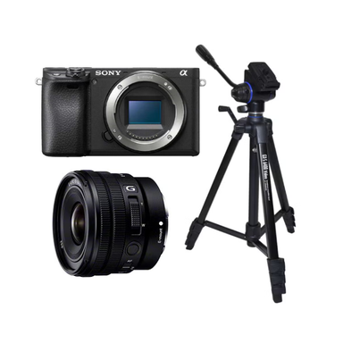 花火撮影セット ソニー α6400 ミラーレス一眼（ソニー E PZ 10-20mm F4 G SELP1020G / 三脚）