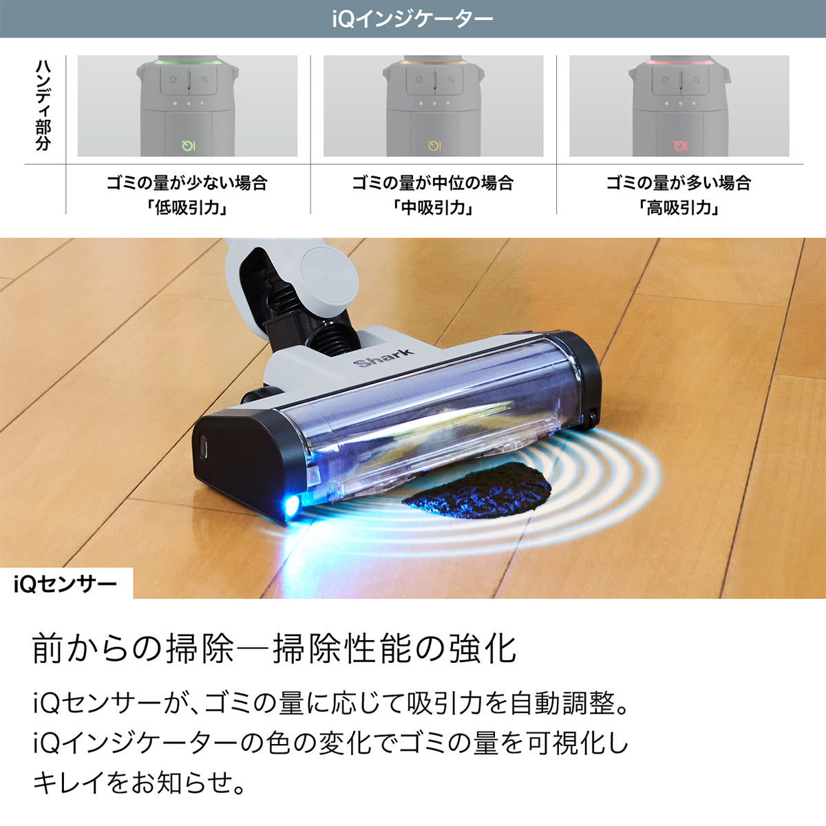 Shark EVOPOWER SYSTEM BOOST+ LC702J グレーシアブルー iQインジケーター・iQセンサー - 6