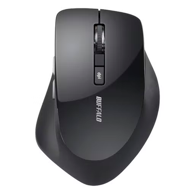 BUFFALO バッファロー ワイヤレスマウス BSMBW325BK 静音 5ボタン(戻る/進むボタン搭載) ブラック