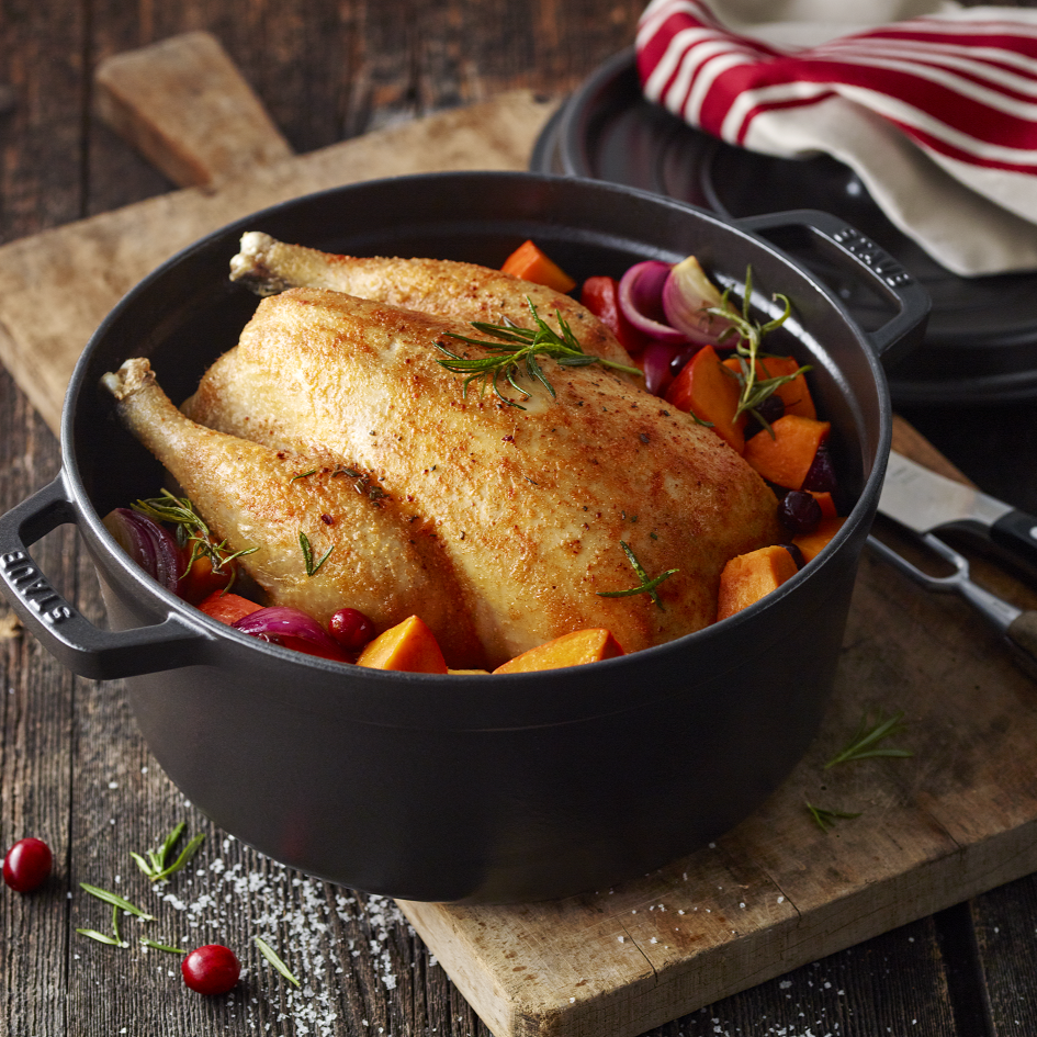 [レンタル] STAUB ストウブ ピコ ココット ラウンド ブラック 22cm ホーロー鍋 IH対応 40509-305 - 2