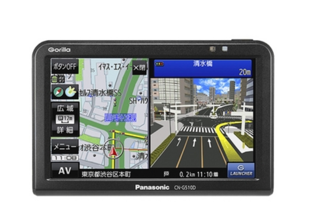 パナソニック GORILLA SSDポータブルカーナビゲーションCN-G510D