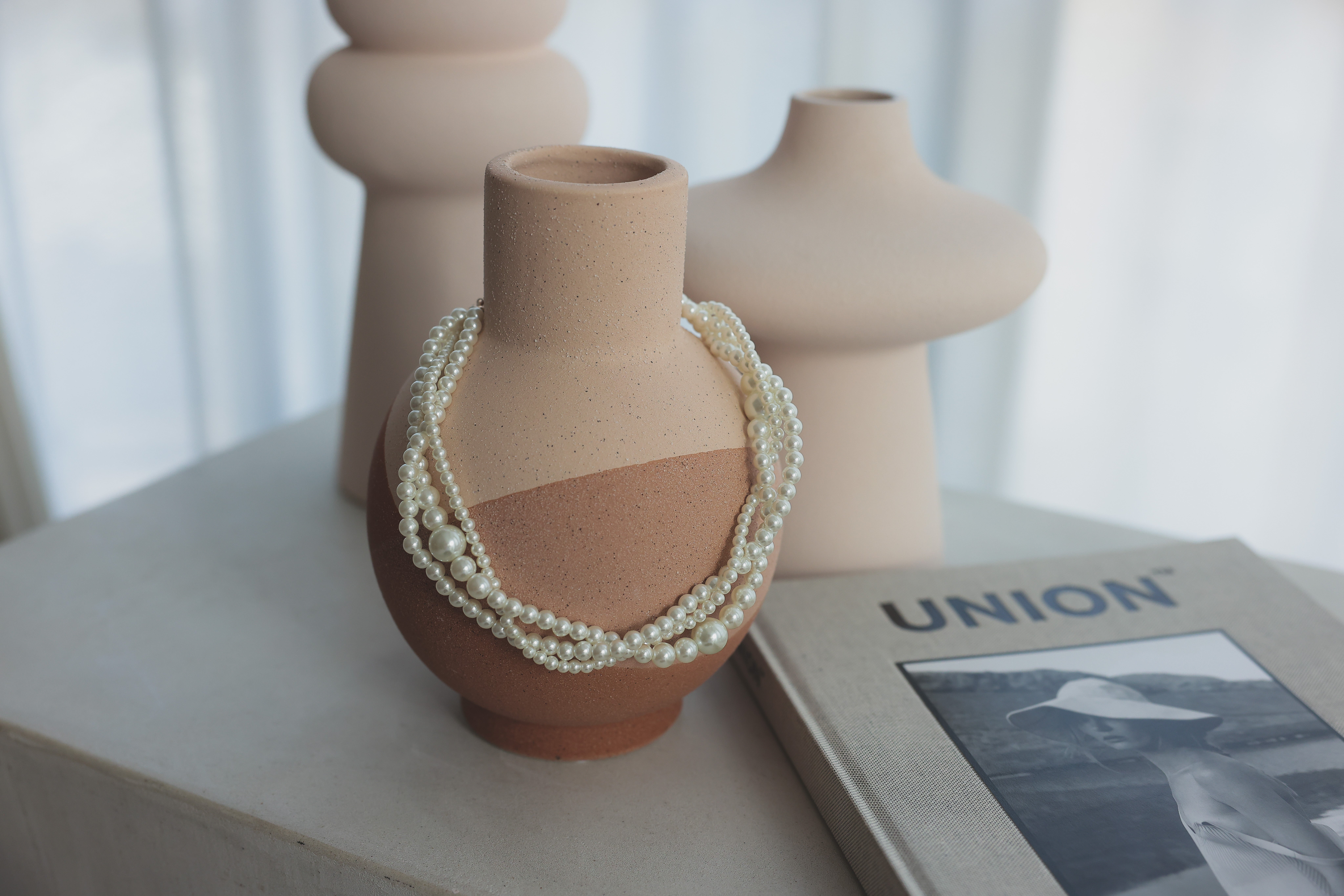 [レンタル] アートマリー 3連らせんデザインパールネックレス ゴールドの宅配レンタル - 6