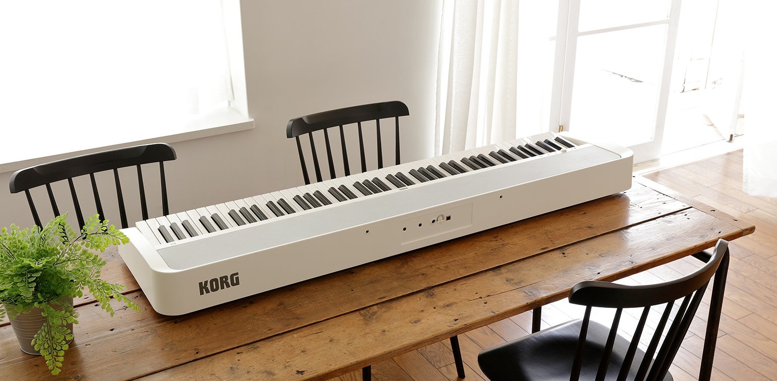 [レンタル] KORG B2 電子ピアノ 88鍵盤 ブラック [ダンパーペダル、譜面立て付き] - 8