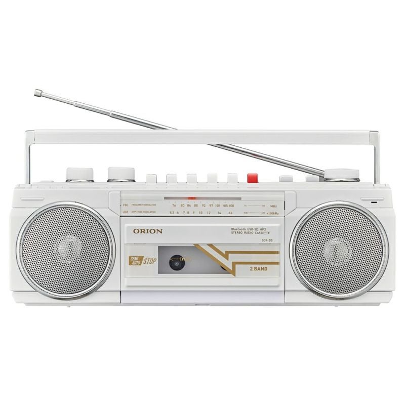 [レンタル] オリオン(ORION) SCR-B3 Bluetooth搭載ステレオラジカセ ホワイト