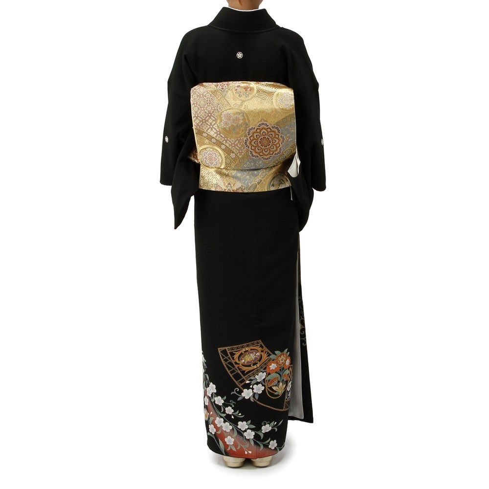 [レンタル] 留袖セット 花モチーフ (長襦袢、帯、和装小物一式)の宅配レンタル - 2