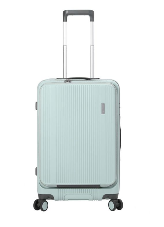 [レンタル] [3-5泊向けサイズ]BERMAS TRAVEL SMART No.60551 フロントオープン 53L 56cm ハードスーツケース アイスグリーン
