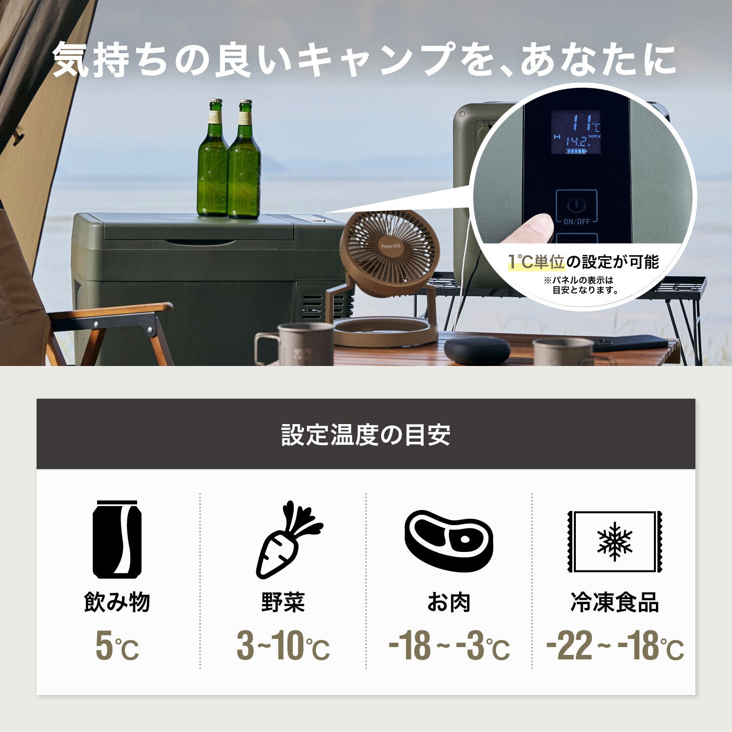 レンタル] 加島商事 PowerArQ ICEBERG2 ポータブル冷蔵庫 25L コヨーテ