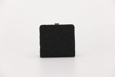 アートマリー 刺繍スクエアパーティーバッグ ブラック