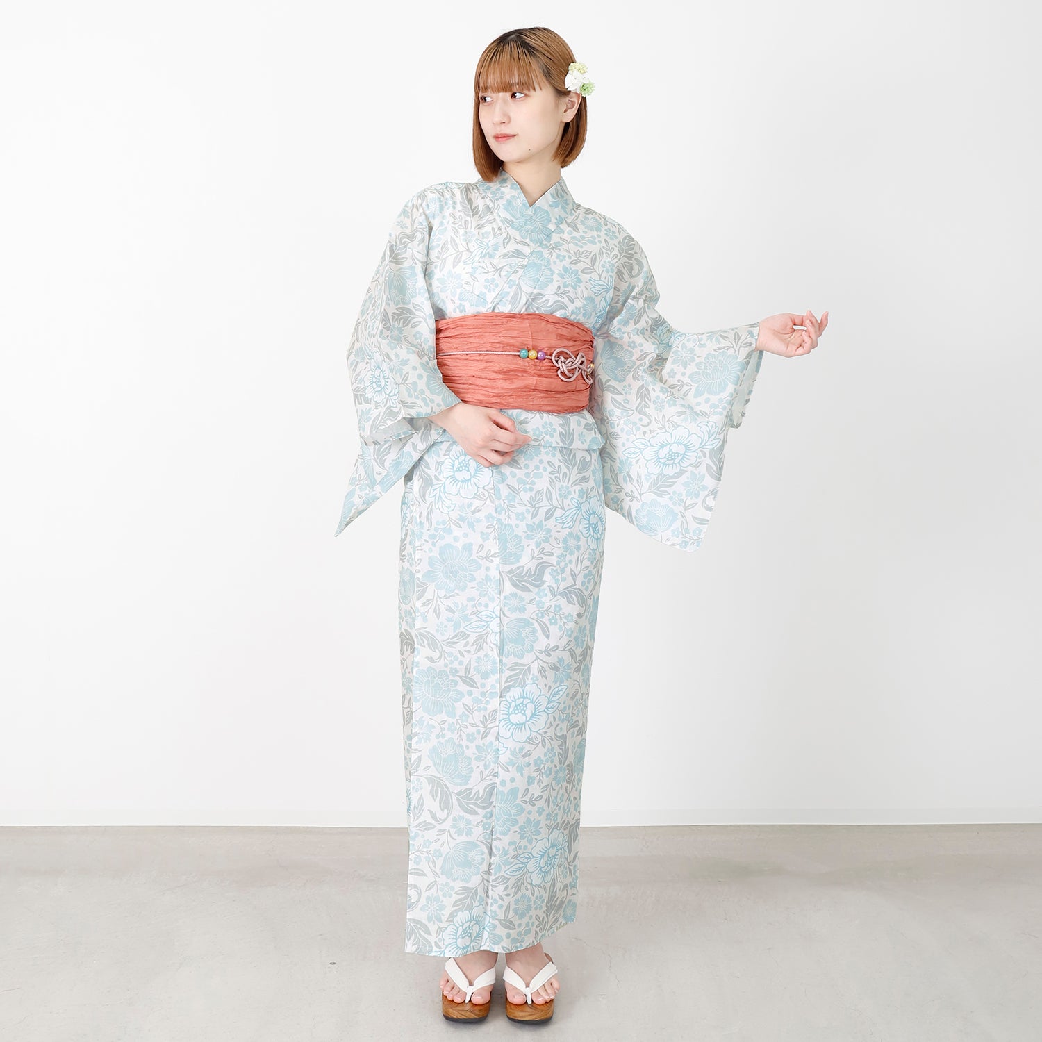 [レンタル] [2025新作]SION レディース浴衣 牡丹 フリーサイズの宅配レンタル - 3