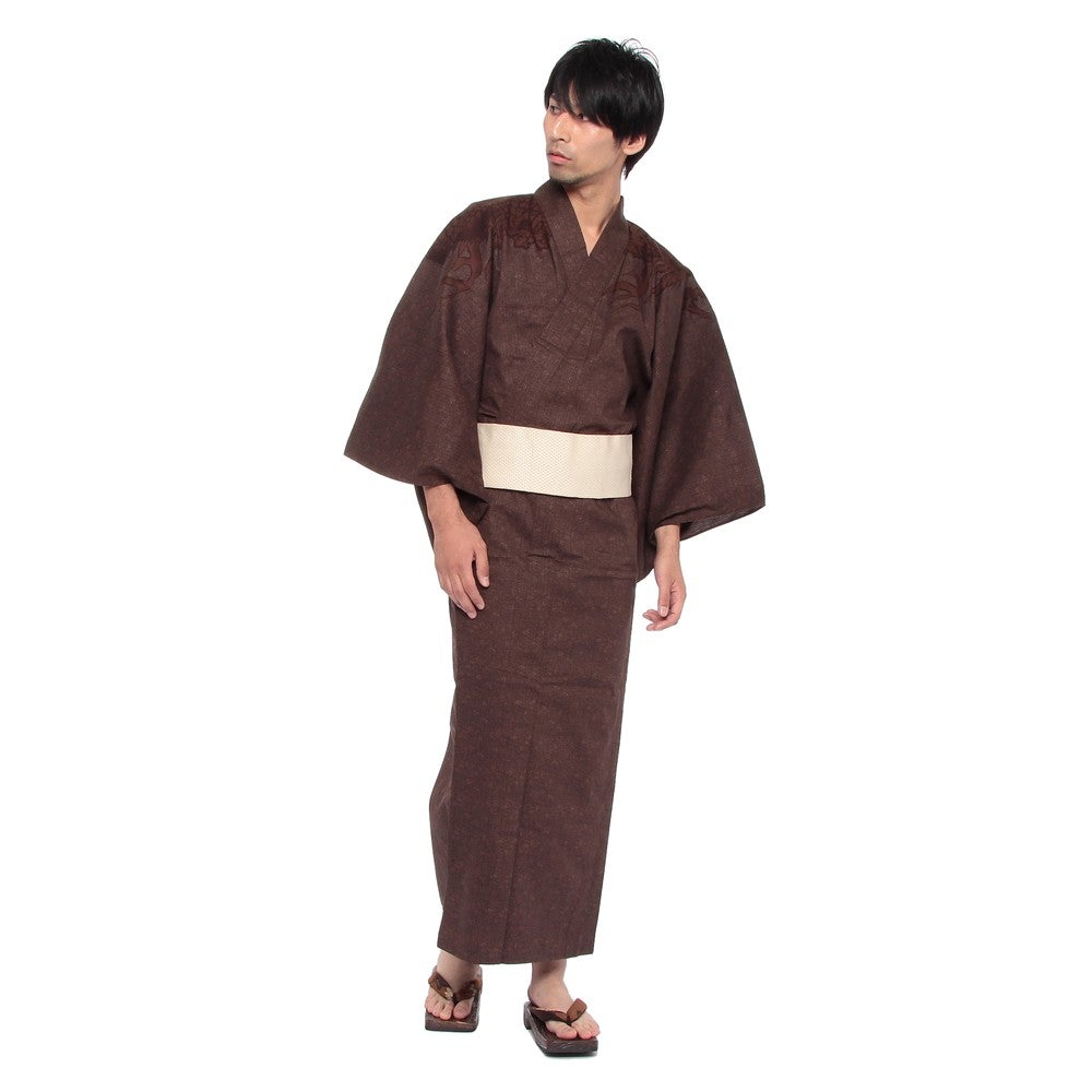 レンタル] コムサ(COMME CA ) メンズ浴衣 フルセット 青海波・龍柄