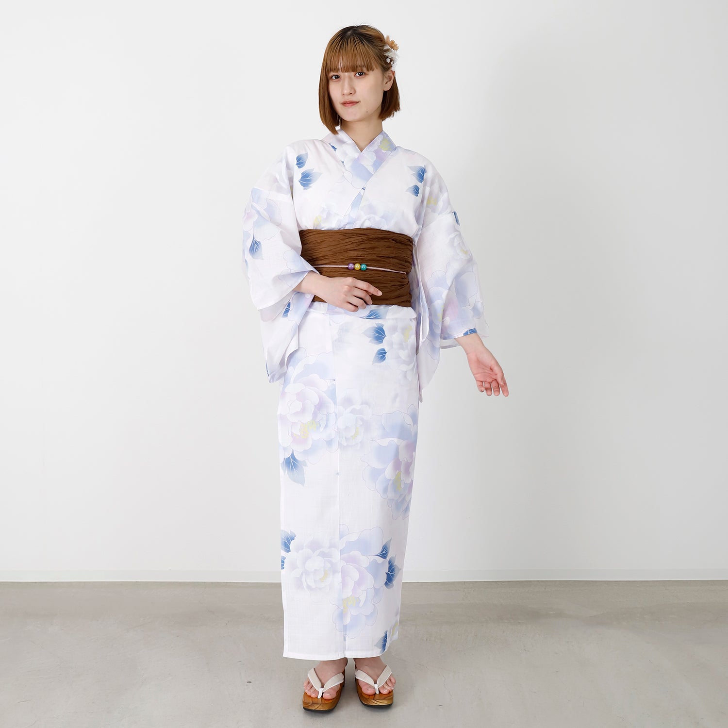 [レンタル] [2025新作]SION レディース浴衣 牡丹 フリーサイズの宅配レンタル - 3