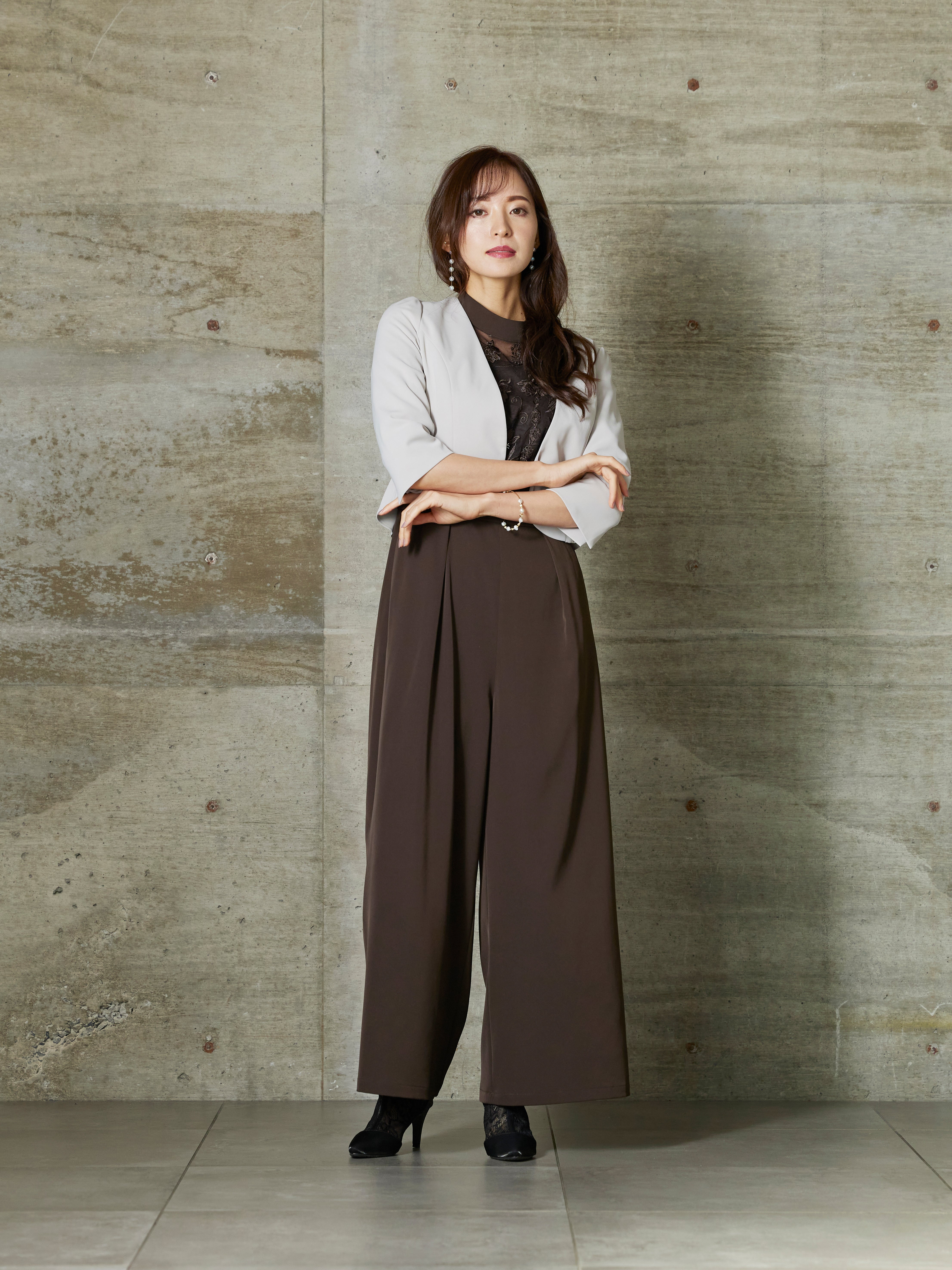 [レンタル] 【ジャケットのみ】BELINDA DE CAPRIS ペプラム ボレロジャケット ベージュの宅配レンタル - 6