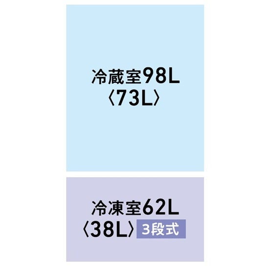 [レンタル] [160L][一人暮らし向け][右開き] 東芝 GR-Y16BP 冷凍冷蔵庫 - 7