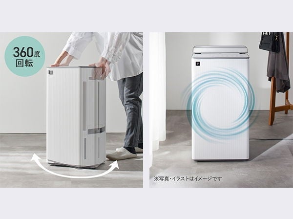 [レンタル] シャープ プラズマクラスター7000 CV-U190-W コンプレッサー方式 衣類乾燥除湿機 (木造~21畳 / 鉄筋~42畳) - 16