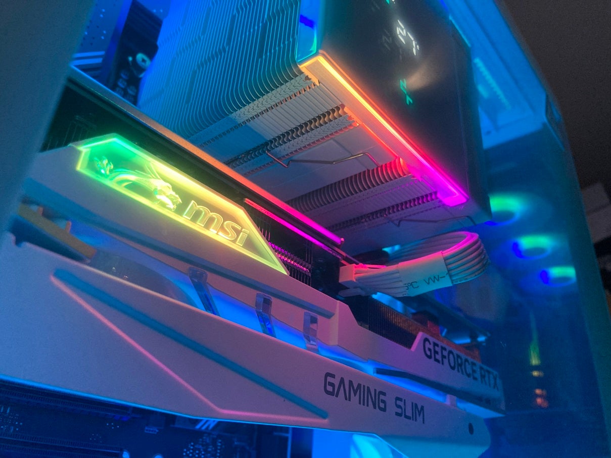 [レンタル] ブルックテックPC GAMEMAN ALBA (Core i7 14700KF/GeForce RTX 4070 SUPER/32GB/1TB M.2 NVMe Gen4 SSD) ホワイト ゲーミングデスクトップパソコン - 6