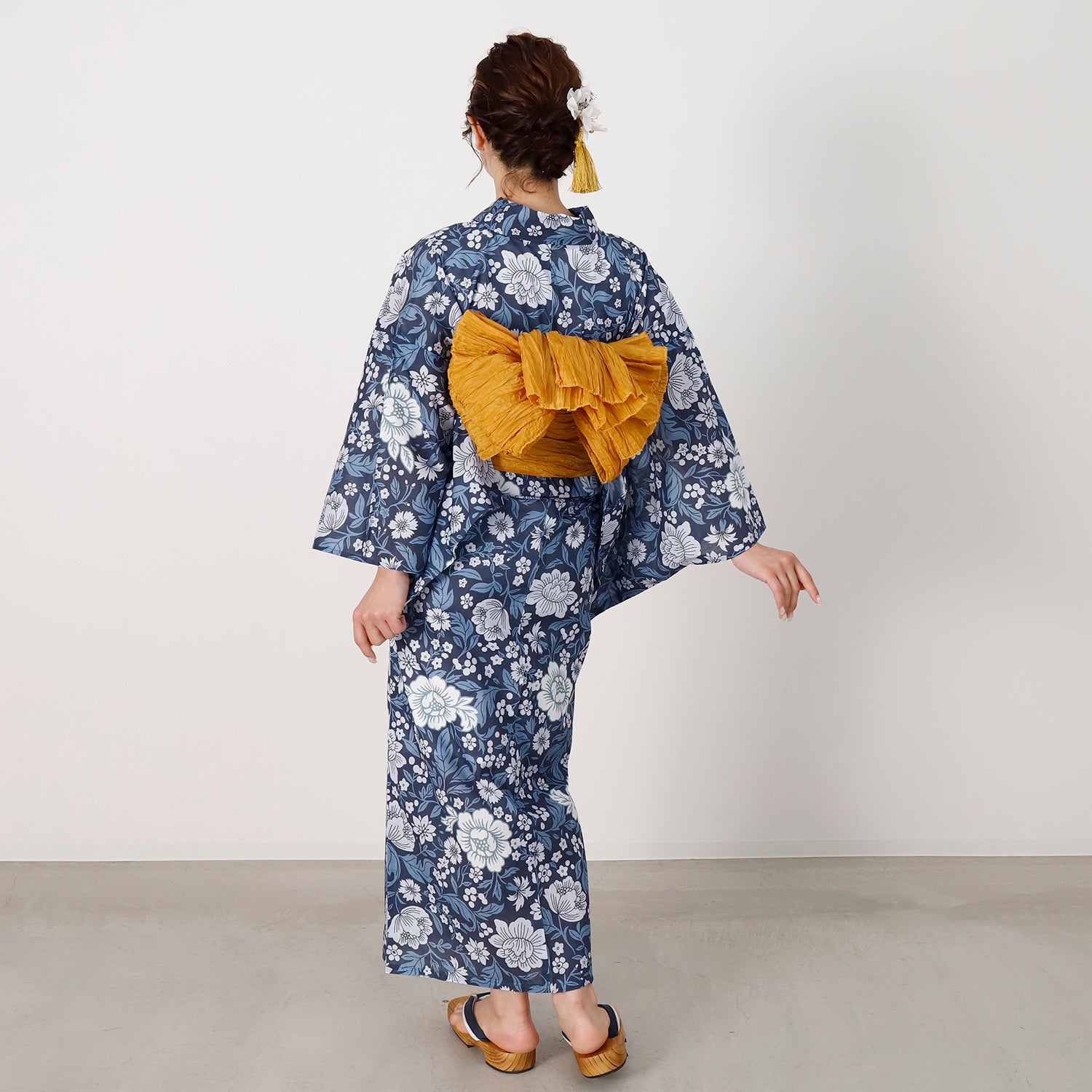 [レンタル] [2025新作]SION レディース浴衣 花柄 フリーサイズの宅配レンタル - 5