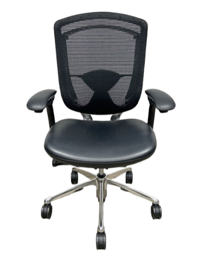 [レンタル] オカムラ コンテッサ ハイバック メッシュタイプ 座面レザー 可動肘 CM32AB FBG1 オフィスチェア - 2