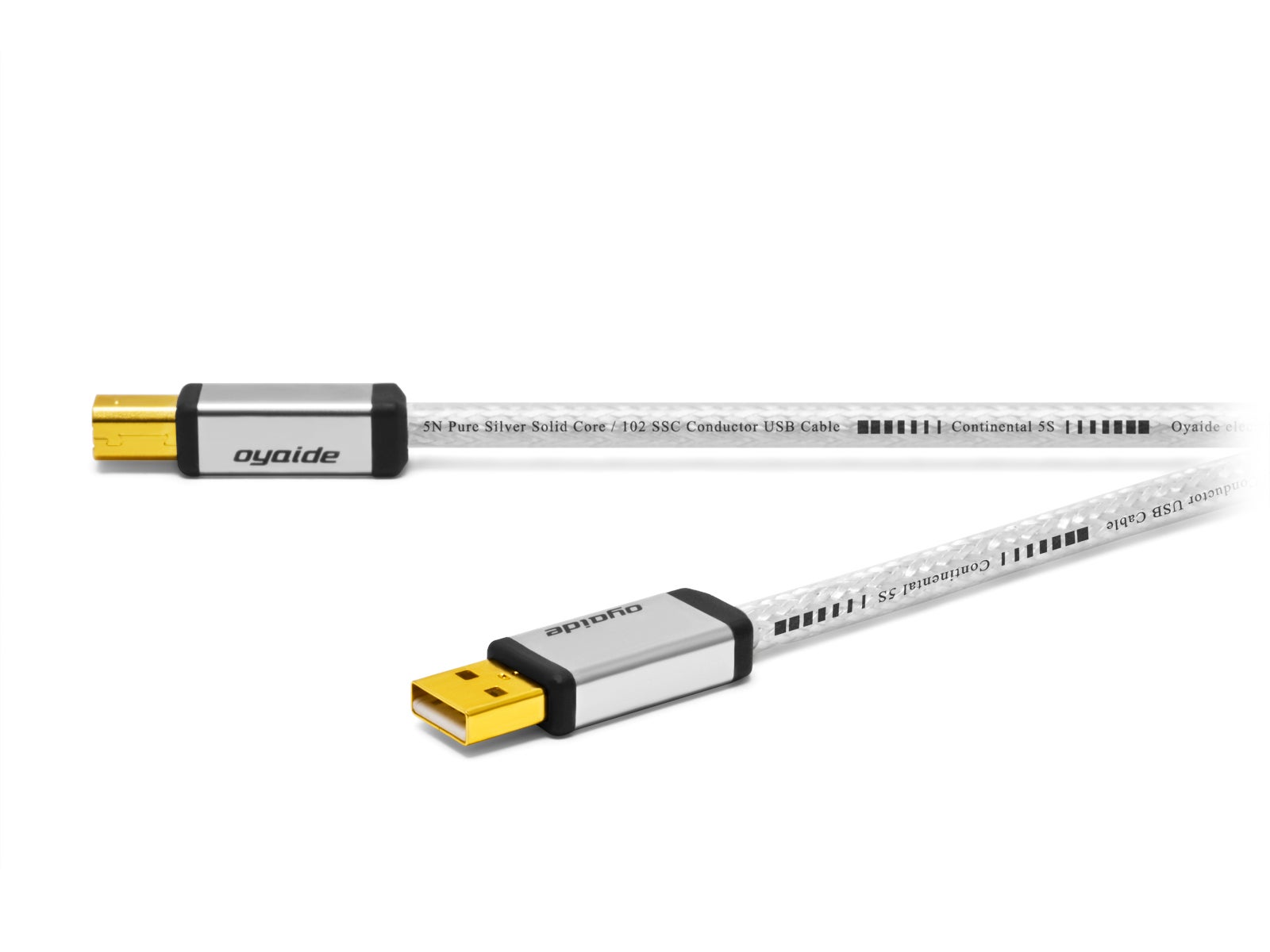 [レンタル] オヤイデ電気 Continental 5S V2 Hi-Fi USBケーブル 1.2m - 2