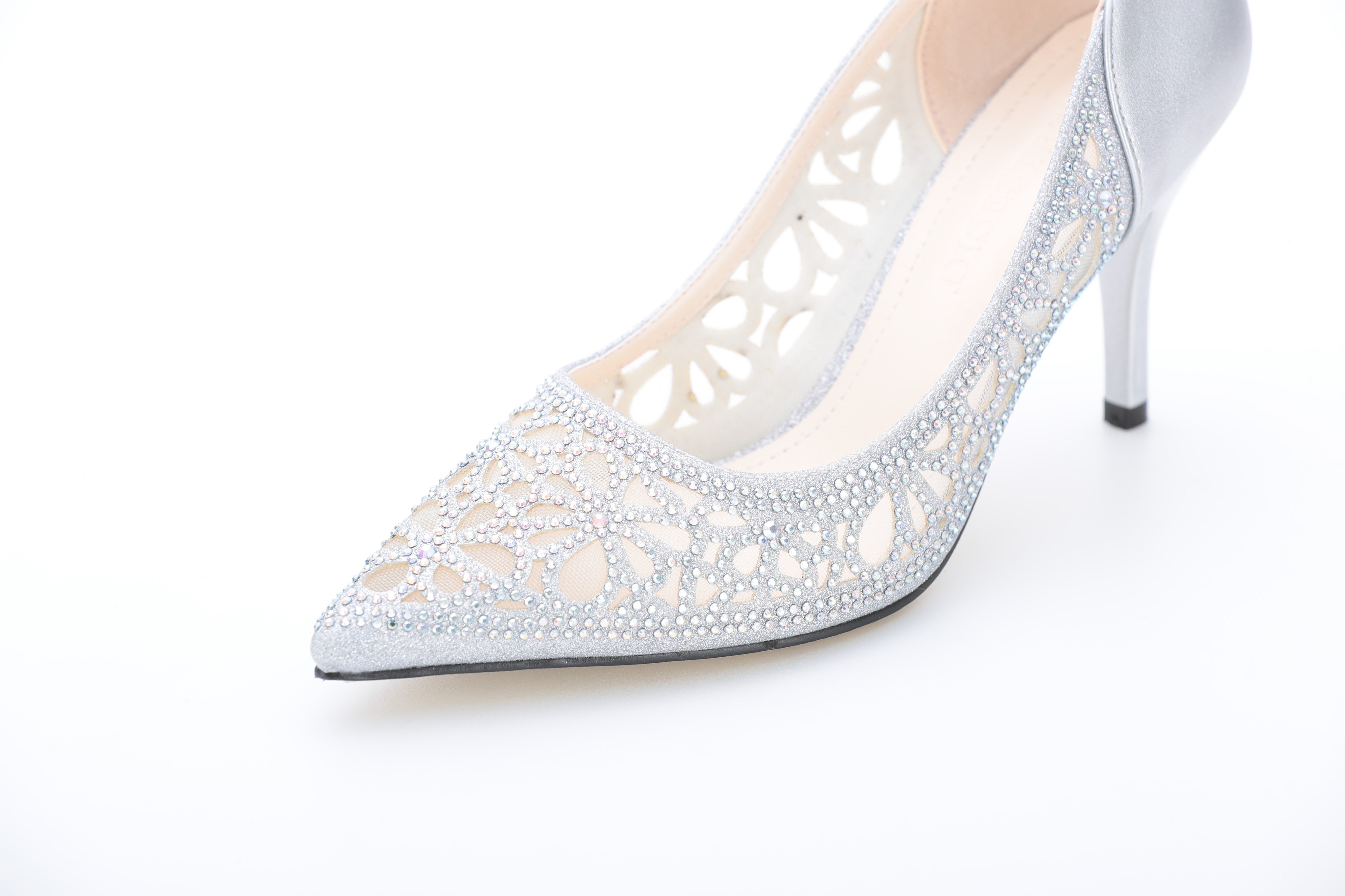 [レンタル] アートマリー 花柄パンチングカットパンプス シルバーの宅配レンタル - 4