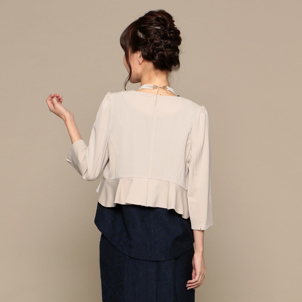 [レンタル] レディース ノーカラー 裾フリル ボレロジャケットの宅配レンタル - 2