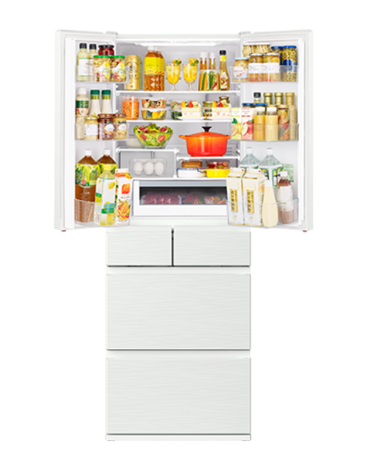 [レンタル] [485L][ファミリー向け][観音開き]日立 R-H49X 冷凍冷蔵庫 ピュアホワイト - 4