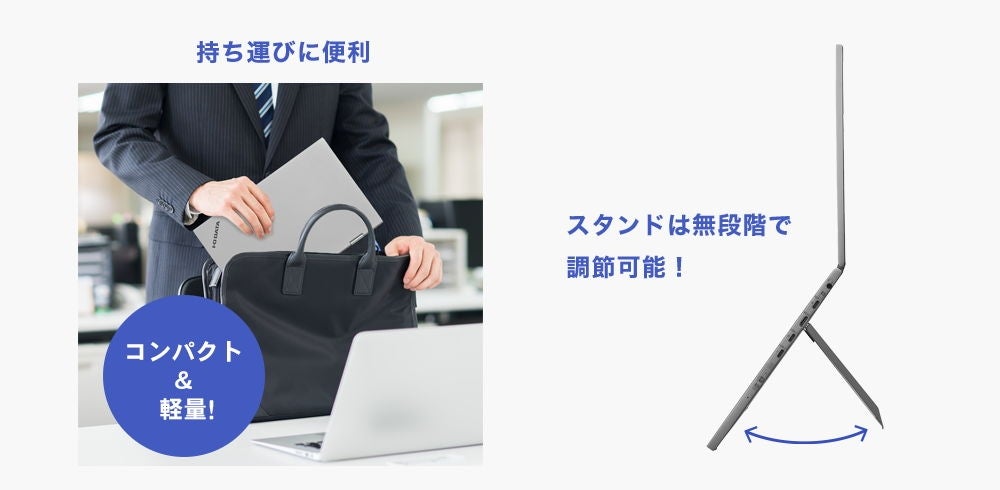 [レンタル] アイ・オー・データ(IODATA)LCD-YC1412DX 14型デュアルモバイルディスプレイ - 4