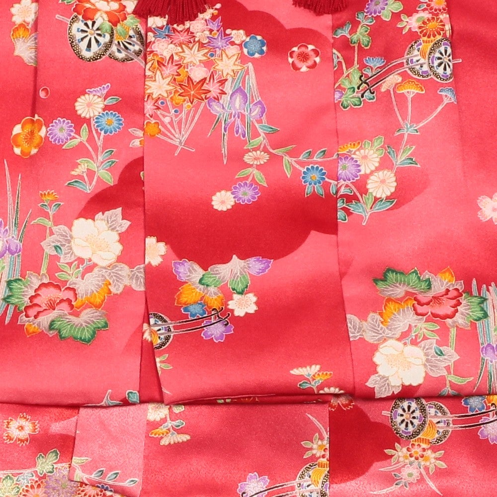 [レンタル] 七五三/節句 被布セット 3歳女の子 扇 花車の宅配レンタル - 2