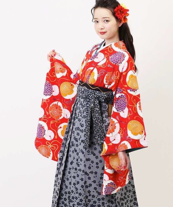 [レンタル] 【対応身長 157cm～165cm】卒業式 袴 レンタル フルセット 女性 袴セット-1042の宅配レンタル - 16