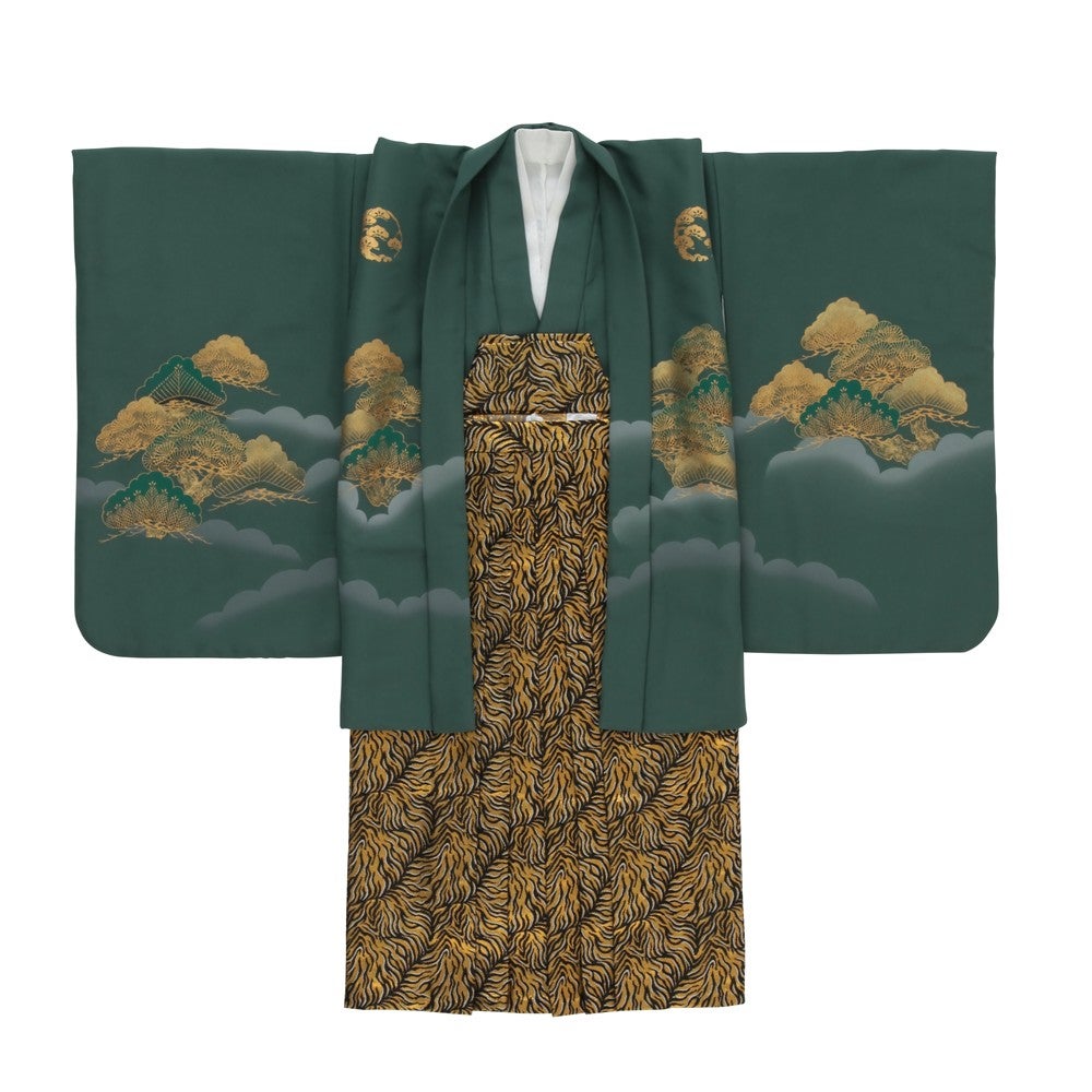 [レンタル] 七五三/節句 袴セット 5歳 男の子 雪富士 荘厳の宅配レンタル - 4