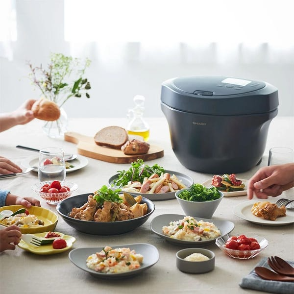 [レンタル] 【長期利用向け】シャープ ヘルシオ ホットクック KN-HW24H 2〜6人用 2.4L容量 ブラック - 6