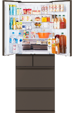 [レンタル] [547L][ファミリー向け][観音開き]三菱電機 中だけひろびろ大容量 冷凍冷蔵庫 MR-WZ55K - 6