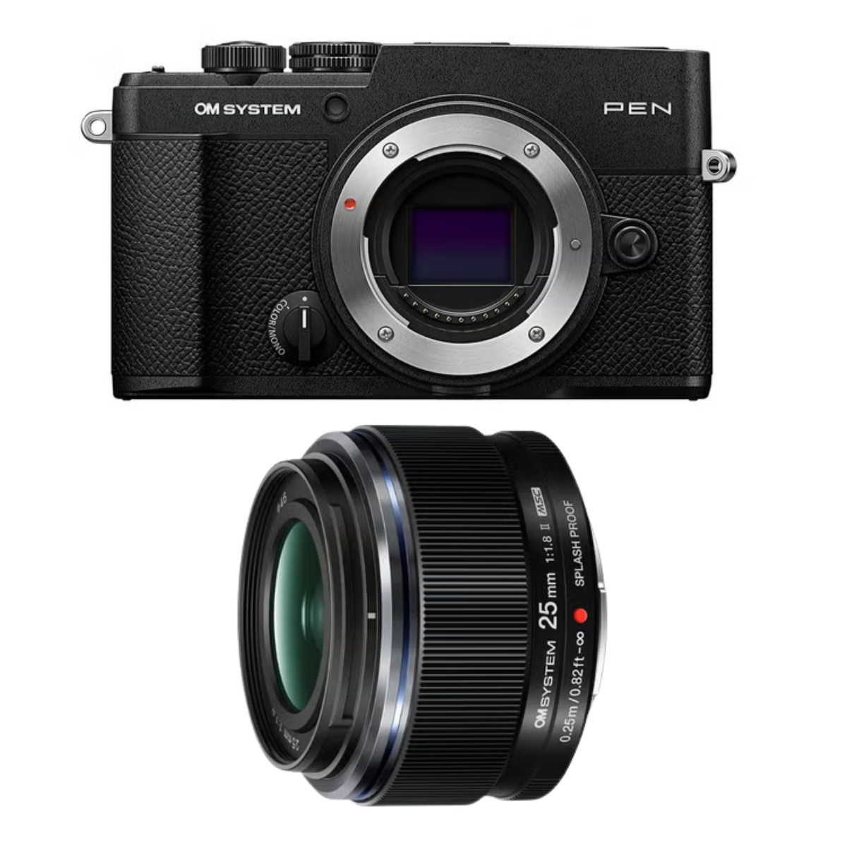 [レンタル] OM SYSTEM PEN＆M.ZUIKO DIGITAL 25mm F1.8 II 単焦点レンズセット ブラック