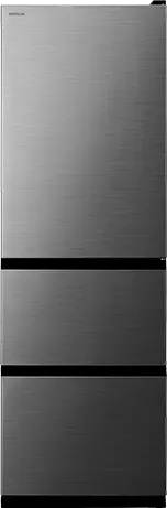 [レンタル] [375L][二人暮らし向け][右開き]日立 冷凍冷蔵庫 R-V38V グラファイトシルバー